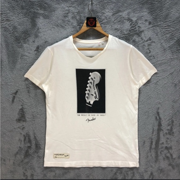 Fender Tops - Fender × Japanese Brand × Rock Tees Fender - The Spirit Of Rock N Roll T Shirts